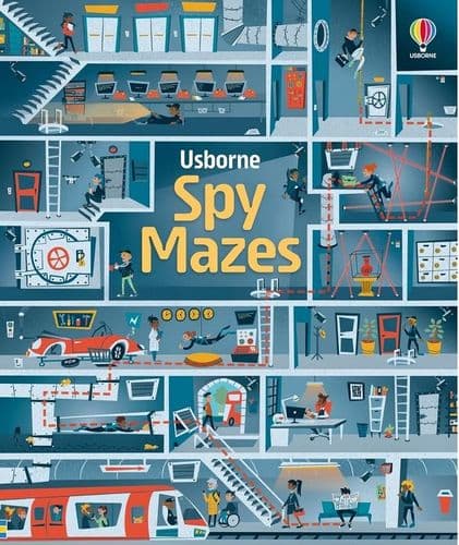 Spy Mazes Sticker Book