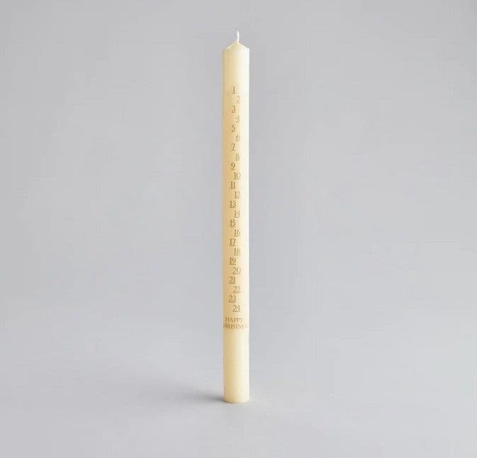 St Eval - Advent Candles  (Ivory)