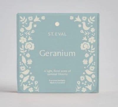 St Eval - Scented Tealights Summer Geranium