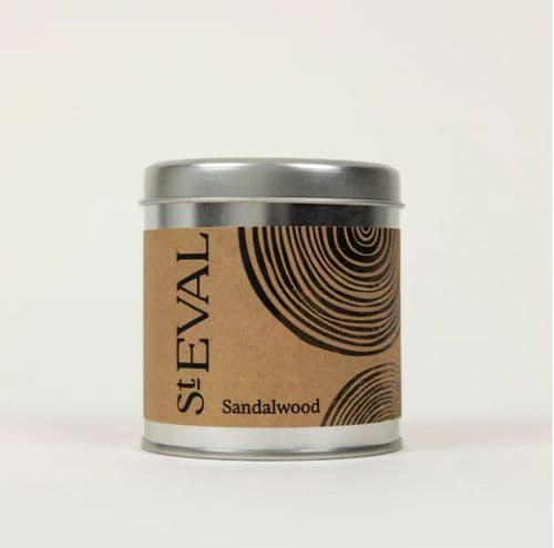 St Eval -  Scented Tin  Candle Sandalwood