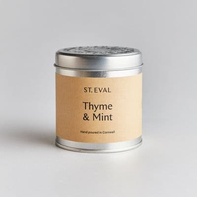 St Eval - Scented Tin Candle Thyme & Mint