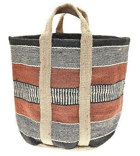 Storage Basket - Jute (Terracotta /Slate Blue)