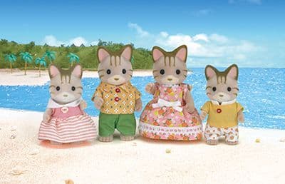 Striped Cat Family 5180