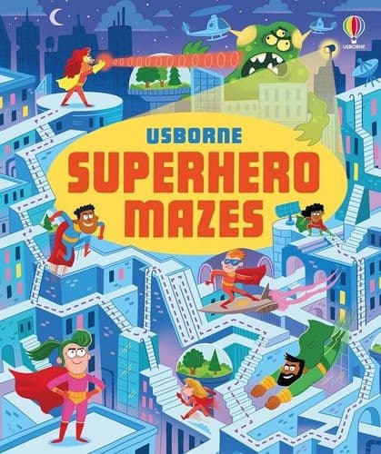 Superhero Mazes Sticker Book