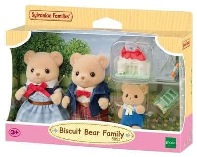 Sylvanian Families - Biscuit  Bear Family 5851