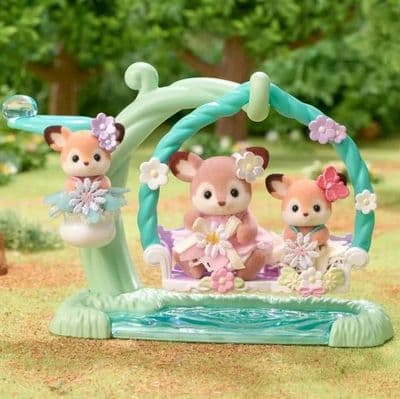 Sylvanian Families - Deer Babies - Floral Swing Set 5801