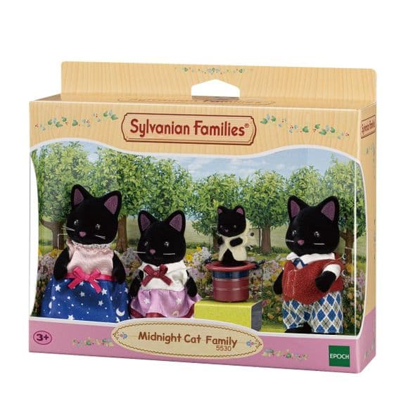 Sylvanian Families - Midnight Cat Family 5530