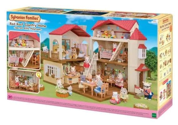 Sylvanian Families - Red Roof Country Home - Secret Attic Playroom 05708
