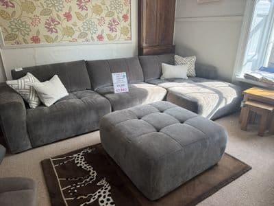 Topsham Chaise Sofa, Swivel Snuggler & Footstool
