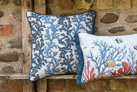 Walton & Co - Embroidered kelp cushion