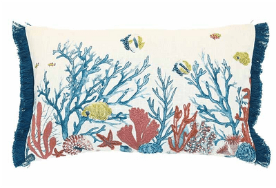 Walton & Co - Embroidered maritime cushion