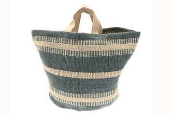 Walton & Co - Jute Market Bag wide stripe