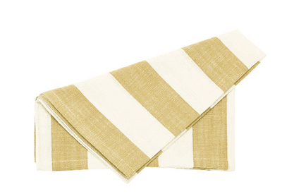 Walton & Co - Napkin Wide stripe honeydew