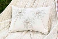 Walton & Co. - Embroidered  Palm Tree  Cushion