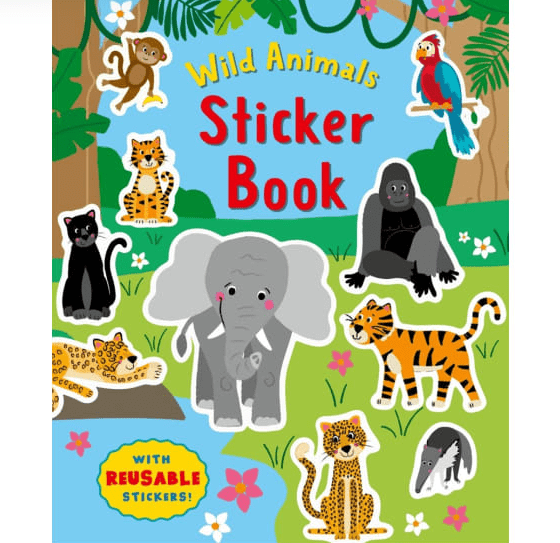 Library. Animal Sticker Wild Animals Sticker Book