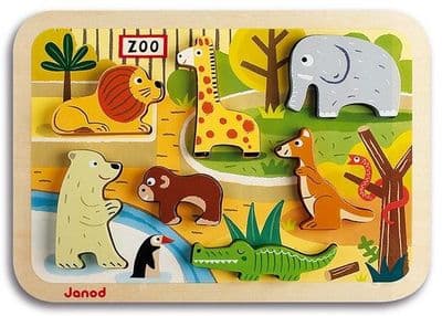 Zoo  Chunky Puzzle (7 pieces - wood) (Janod)