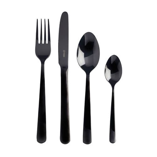 Exclusive Black Cutlery 16 PCE Giftbox