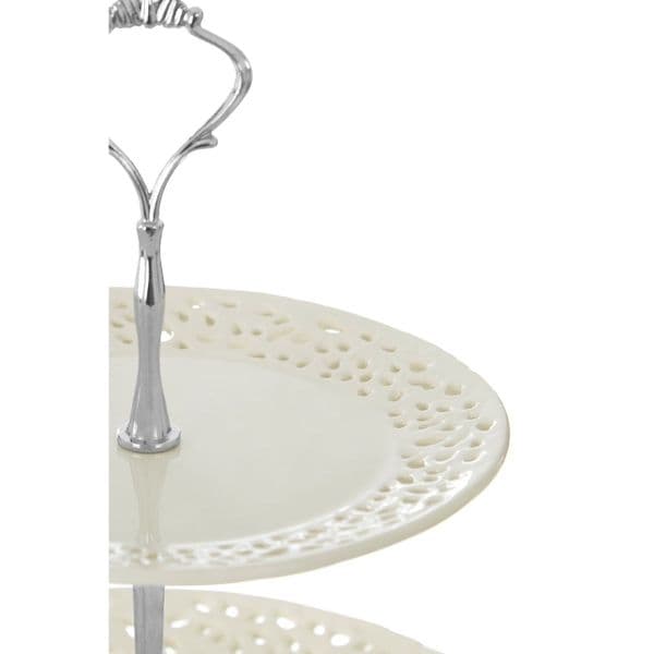 Lace Ceramic 3 Tier Cake Stand