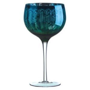 Peacock Goblet Glass - Set of 4
