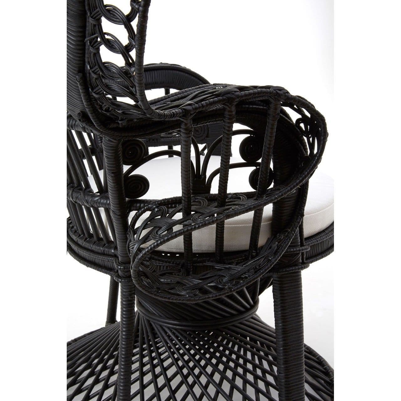 Savanna Black Peacock Chair