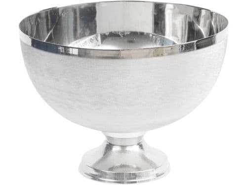 Silver Spun Champagne Stemmed Bowl