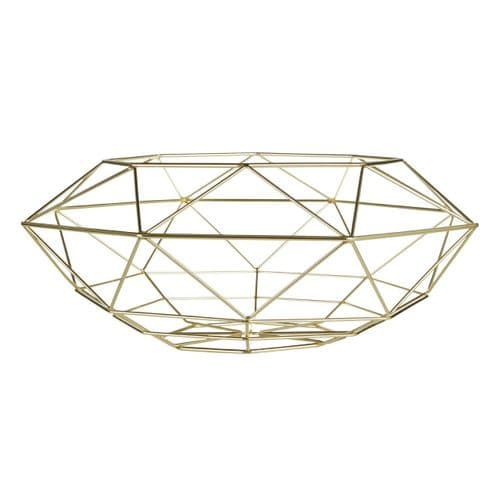 Smithson Geo Fruit / Bread Basket GOLD
