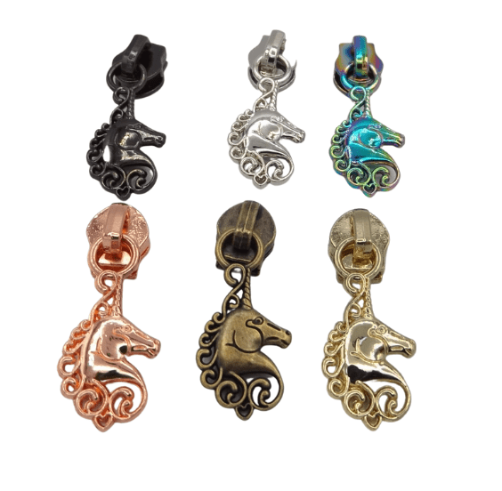 5 Zipper Pull Unicorn