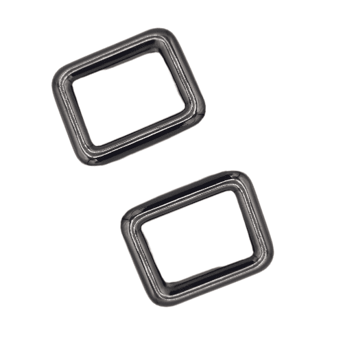 20mm Gun Metal Rectangular Rings