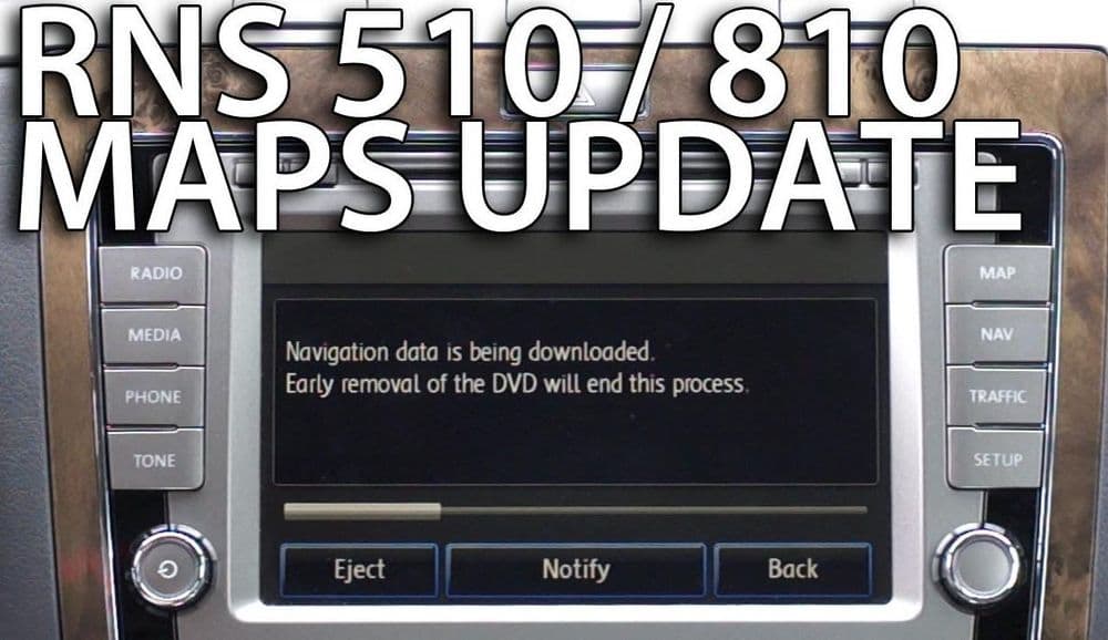 DVD Seat RNS510 RNS810 2020 v17 Map Volkswagen Skoda