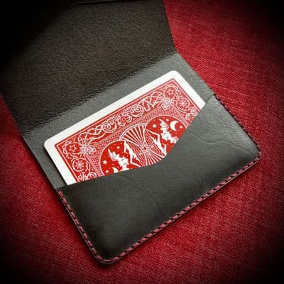 Black Premium Leather Packet Trick Wallet