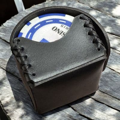 Leather Case for 10 Poker Chips