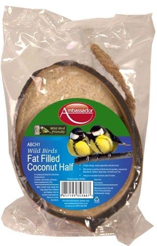 Ambassador Fat Filled Coconut Half Bird Food - 200g