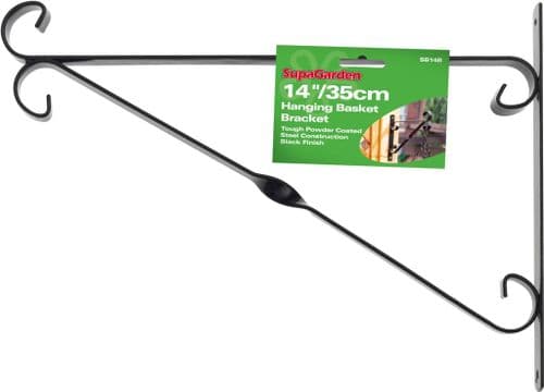 Ambassador Hanging Basket Bracket - 35cm/14" Black