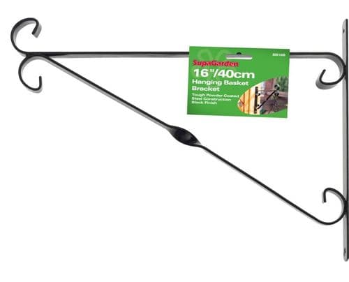 Ambassador Hanging Basket Bracket - 40cm/16" Black