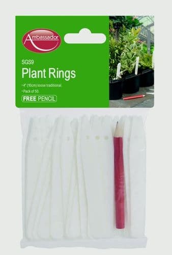 Ambassador Plant Labels & Pencil - 4" (10cm)