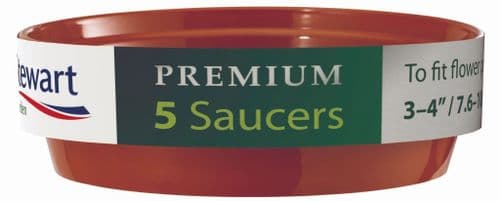 Stewart Flower Pot Saucer Pack 5 - 3-4"