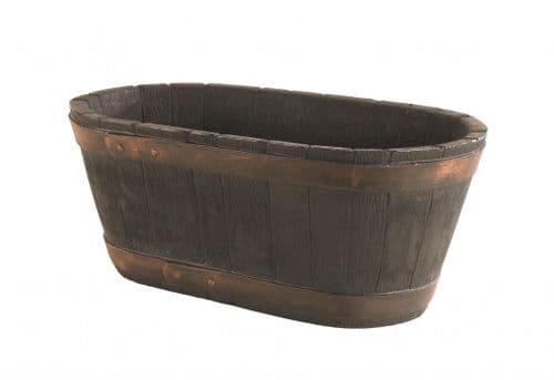 Strata Oak Barrel Effect Trough - 60cm