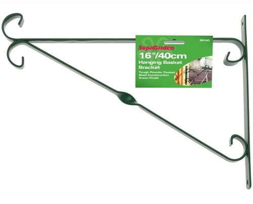 SupaGarden Hanging Basket Bracket Green - 40cm/16" Green
