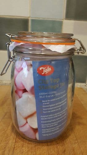 Tala Classic Airtight Lever Arm Storage Jar 950ml / 2lb