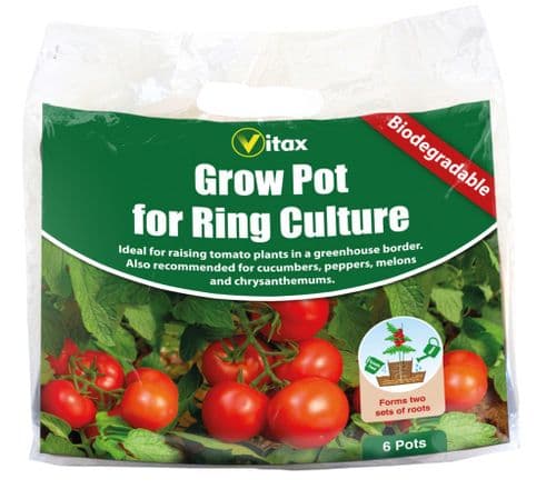 Vitax Grow Pots For Ring Culture - Pack 6