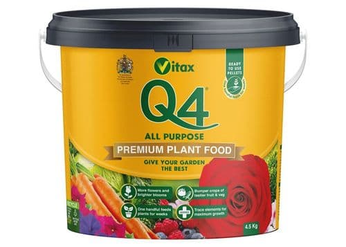 Vitax Q4 Granular Fertiliser 4.5kg Tub