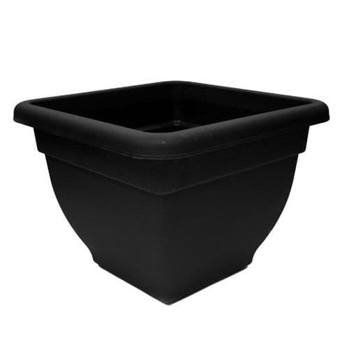 Winchester Square Bell Pot - Ebony 38cm
