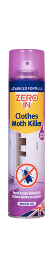 Zero In Clothes Moth Killer 300ml Aerosol