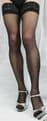 2 pairs Extra Long Black 15 Denier Satin Sheen Lace Top Hold Up`s High Quality