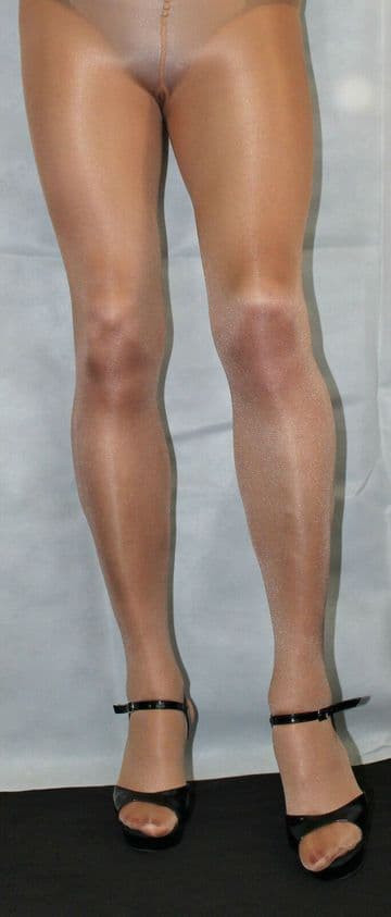 3 Pairs American Tan 80 Denier Hi Quality Medium Fabulous Shimmer Effect Tights