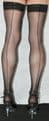 3 Pairs Black Large 10 Denier Luxury Lace Top Cuban Heel Seamed Hold Up