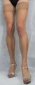 3 Pairs Light Tan 15 Denier Gloss Effect Large Lace Top Hold Up Stockings H Q