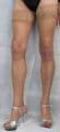 3 Pairs Light Tan 15 Denier Gloss Effect Large Lace Top Hold Up Stockings H Q