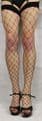 5 Pairs Black Fence Net/Whale Net Fishnet Toe One Size Stockings Nylon/Lycra
