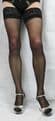 5 Pairs Extra Large Black 15 Denier Satin Sheen Lace Top Hold Up`s High Quality